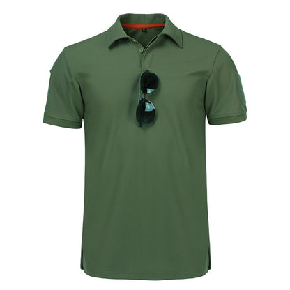 Stretch Polo Shirt Physical Training Security Commuter Short Sleeves