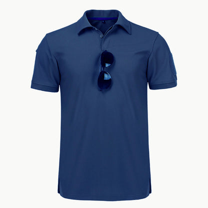 Stretch Polo Shirt Physical Training Security Commuter Short Sleeves