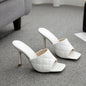 European And American Summer Style Stiletto Rhombus Sandals And Slippers