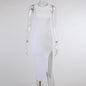 Slit Tight Sleeveless Dress Women Spring And Summer New Long Skirt