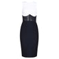 High Waist Round Neck Midi Skirt Lace Breathable Black Bandage Skirt