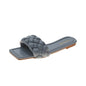 Woven Sandals And Slippers New Summer Outer Wear Flat-Bottomed Candy Color Slippers Women
