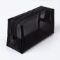 Portable Travel Toiletry Bag Transparent Mesh Toiletry Bag