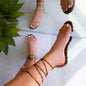Hot Sale In Europe And America, Spring And Summer New Fashion Lace Slippers Women'S Shoes