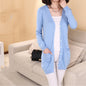 V-neck Loose Women's Wool Cardigan