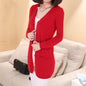 V-neck Loose Women's Wool Cardigan