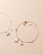 Mloveacc Shell Butterfly Handmade Charm Bracelets Girls Rose Gold Gifts For Women 925 Sterling Silver Jewelry Female Chain