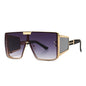 Flat-Top Retro Oversized Frame Sunglasses Wide-Leg Sunglasses Men's flat-top retro oversized frame sunglasses wide-leg sunglasses