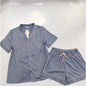 Cardigan Pajamas Women Ice Silk Home Service Suit