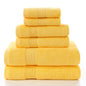 Luxury Cotton Bath Set Towels White Bathroom 2 Large