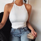 New sexy slim halter cross vest