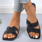 Fashion Slippers Women's Summer Outdoor Wear Square Toe All-matching