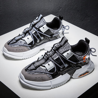 Retro fashion sports casual shoes men's stitching