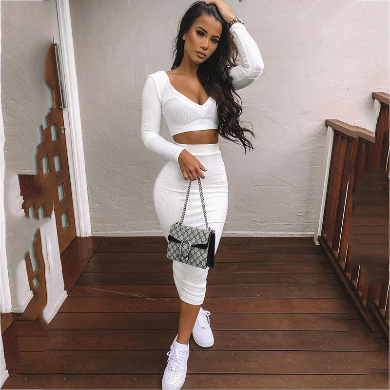 Pit strip long sleeve two-piece suit