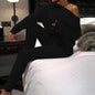 Fashion Women's Solid Color Sweater Suit