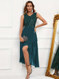 Multi-layer Mesh Sleeveless Irregular Hem Pettiskirt