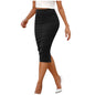 Pure Color Tight Hip Zipper Suit Skirt Mid-length