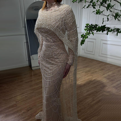 Pearl Light Luxury Trailing Dress Temperament Costume