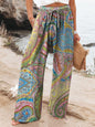 Hot Selling Wide Leg Colorful Graffiti Women's Casual Pants