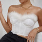 Women's Fashionable Lace Low-cut Tube Top
