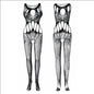 High Neck Lace Fishnet Bodysuit