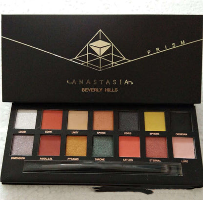 14 Color Eye Shadow Yellow Powder Purple Black Velvet  Makeup Palette