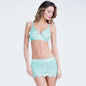 Three-point underwire bra set