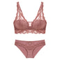 Laceless Bra Gathering Bra Lace Bra Set