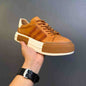 Genuine Leather Breathable Men's Shoes Casual Soft Leather Sneakers