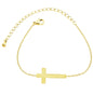 Jesus Christ Cross Bracelet Silver Gold Bracelet Bridesmaid Gift Religious Jewelry Stainless Steel