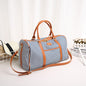 Striped travel bag