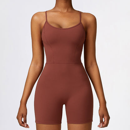 Dance Fitness Integrated Hip Lifting Sport Yoga Jumpsuit