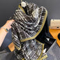 Cotton And Linen Scarf Thin And Silky Shawl Travel Sun-proof Beach Towel For Women
