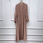 Sun Dubai Middle East Stitching Sleeved Cardigan Women's Robe