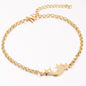Gold Color Charms Bracelet Femme Stainless Steel Women Jewelry Lucky Origami Elephant Bracelets Friendship Gifts