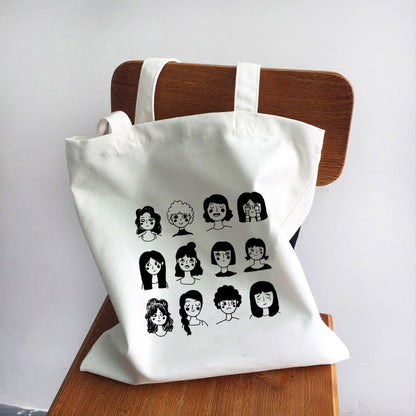 Women's Handbag Canvas Tote Printed Shopping Bag