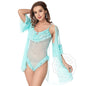 Sling Beautiful Back Transparent Lace Tunic One-piece Lace Private Clothes Pajamas Set