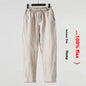 Cotton Linen Cropped Men's Casual Pants Style