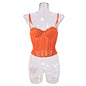 Lace Plastic Bones Body Shaping Tube Top Hollow Backless Camisole