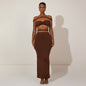 Women's Twist Braid Off-shoulder Tube Top Top Suit