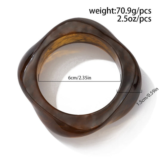 Acrylic Bracelet Exaggerated Ins Style Irregular Translucent