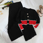 V-neck Cardigan Wide-leg Pants Sweater Set