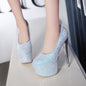 16CM Hate Tiangao Nightclub Stiletto All-match Night Pu High Heels