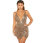 Ladies sexy halter dress