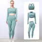 Seamless Yoga Wear Sports Suit Outdoor Fitness Vest Quick Dry Tight Sportswear Yoga Pants Women