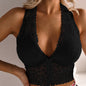 Mesh Sling Multicolor Bra Pajama Set