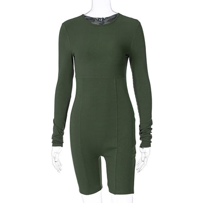 Knitted Slim-fit Hip-lifting Sports Yoga Jumpsuit