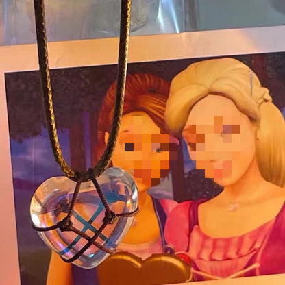 Natural Crystal Heart-shaped Choker Couple Girlfriends Accessories