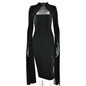 Women's Elegant Dress Long Sleeve Split