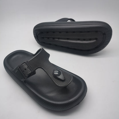 EVA Buckle Flip-flop Fashion Non-slip Slip-on Slippers Outdoor Dual-use Beach Shoes